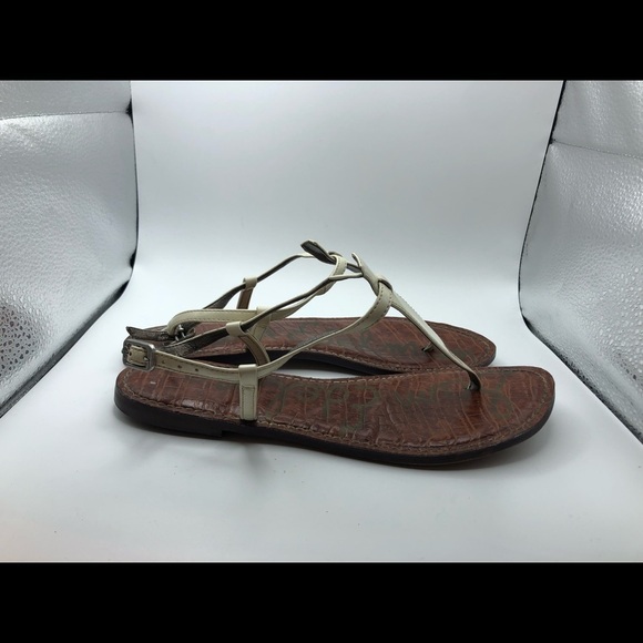 Sam Edelman GiGi womens cream thong sandals size 7.5 - Picture 3 of 7